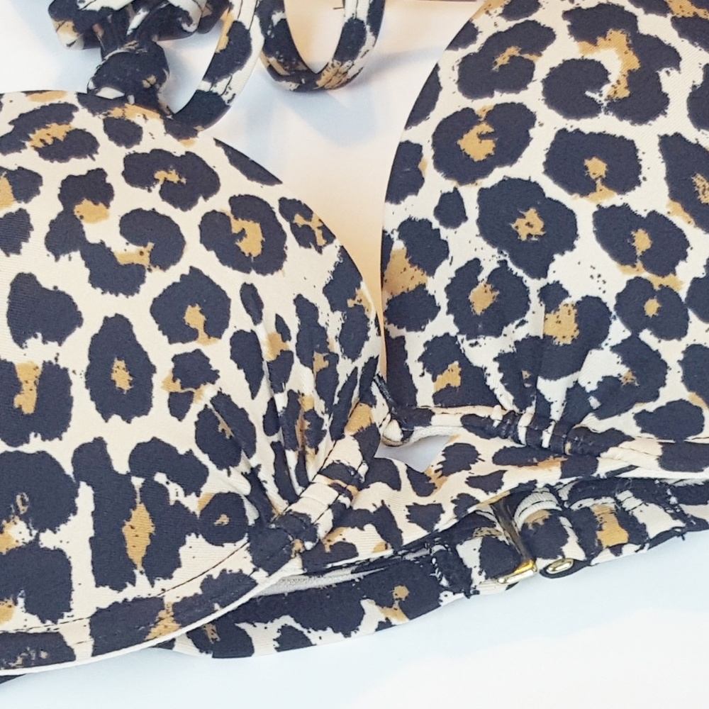 Xhilaration Cheetah Bikini Top Size NWT Small - Picture 7 of 8